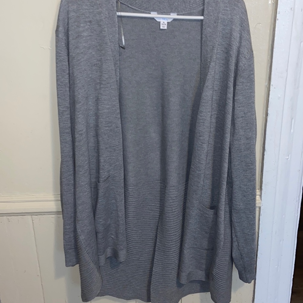 Grey sweater cover up